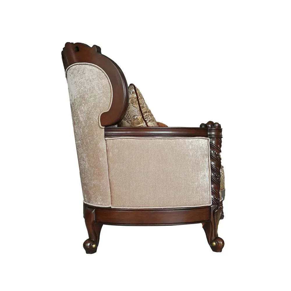 Dark Walnut Loveseat B54122