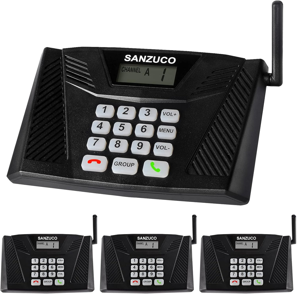 Wireless Hand Free Two Way Intercom System 18 Channels Pack 2 F117407