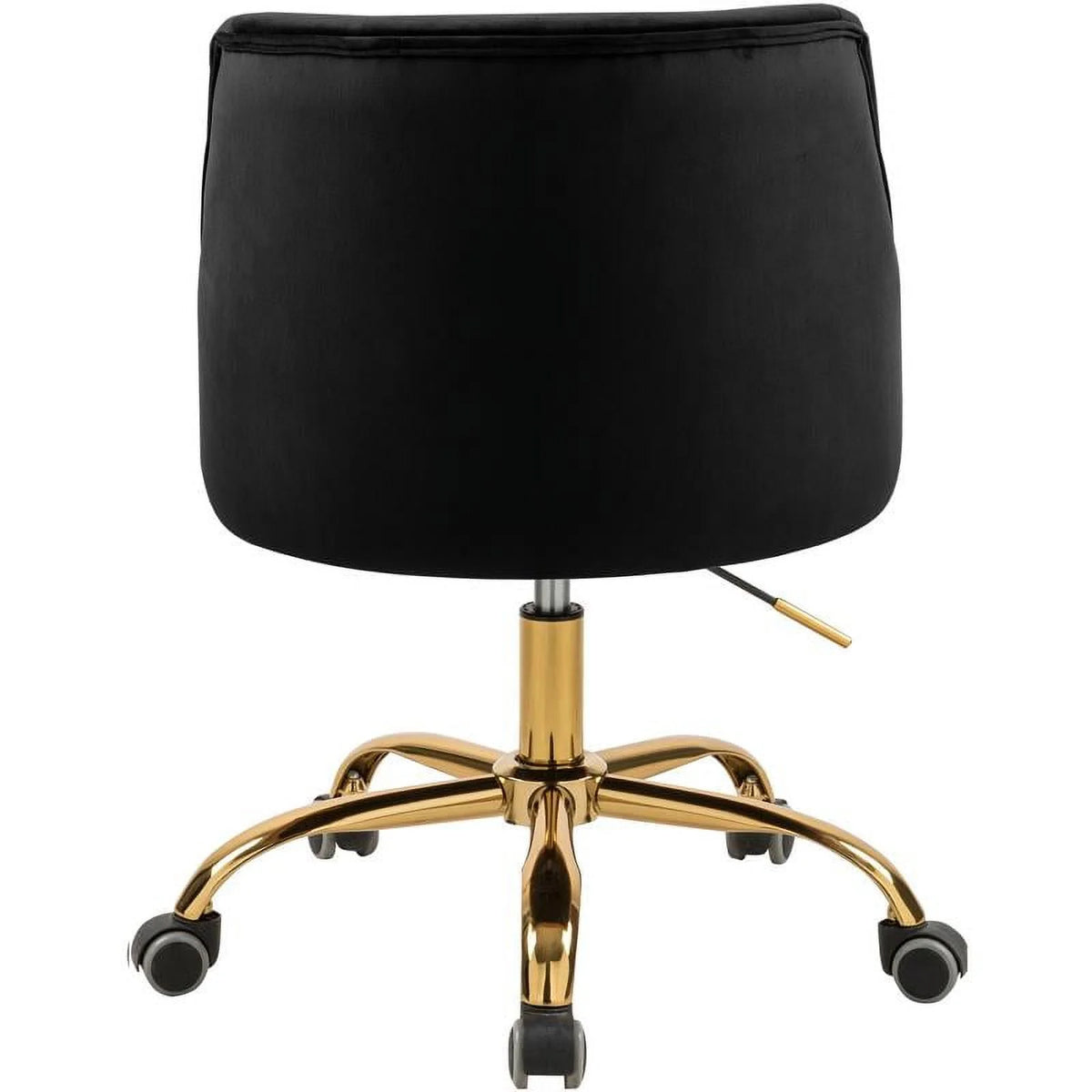 Black Velvet Swivel Adjustable Office Chair P105905
