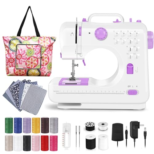 Electric Mini Portable Sewing Machine with 12 Built-in Stitches and Foot Pedal L5712