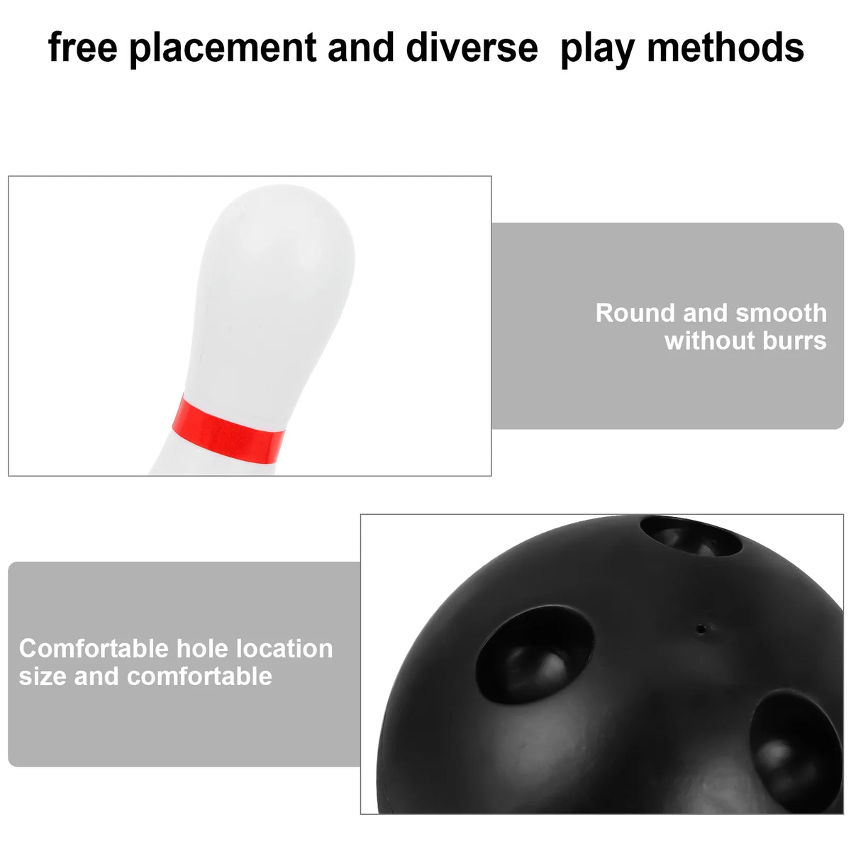 Kids Bowling Balls Plastic Bowling Toy Set I8979