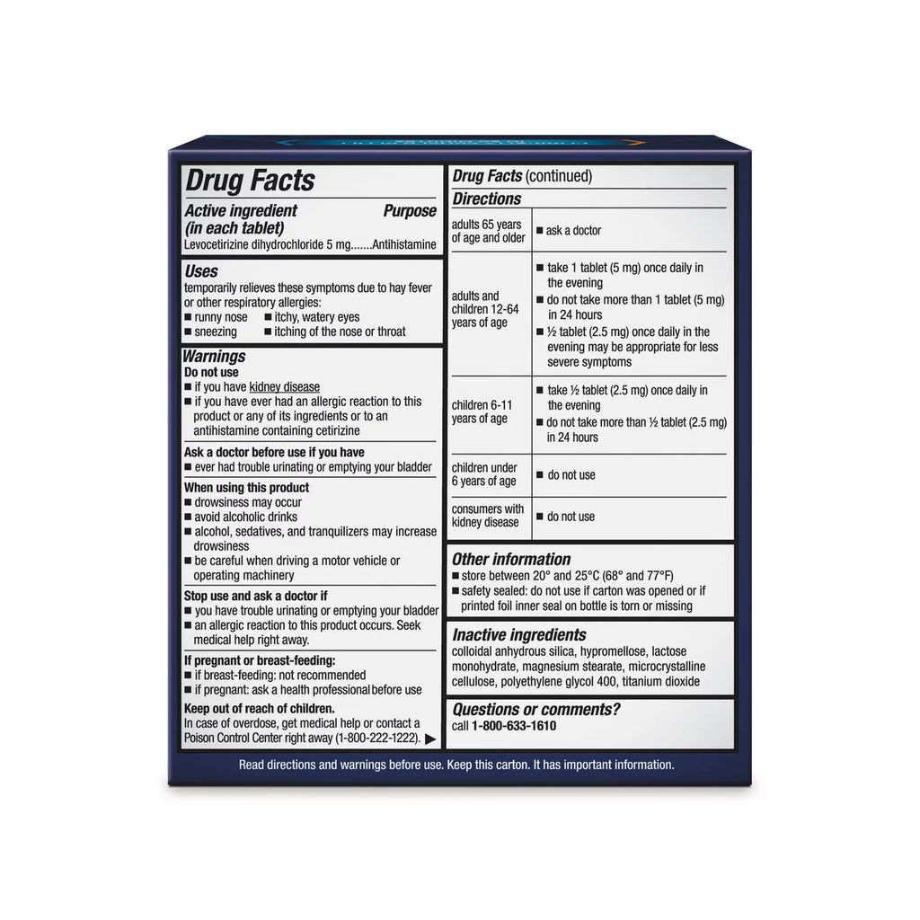 24 Hour Antihistamine 5 mg Tablets U75978
