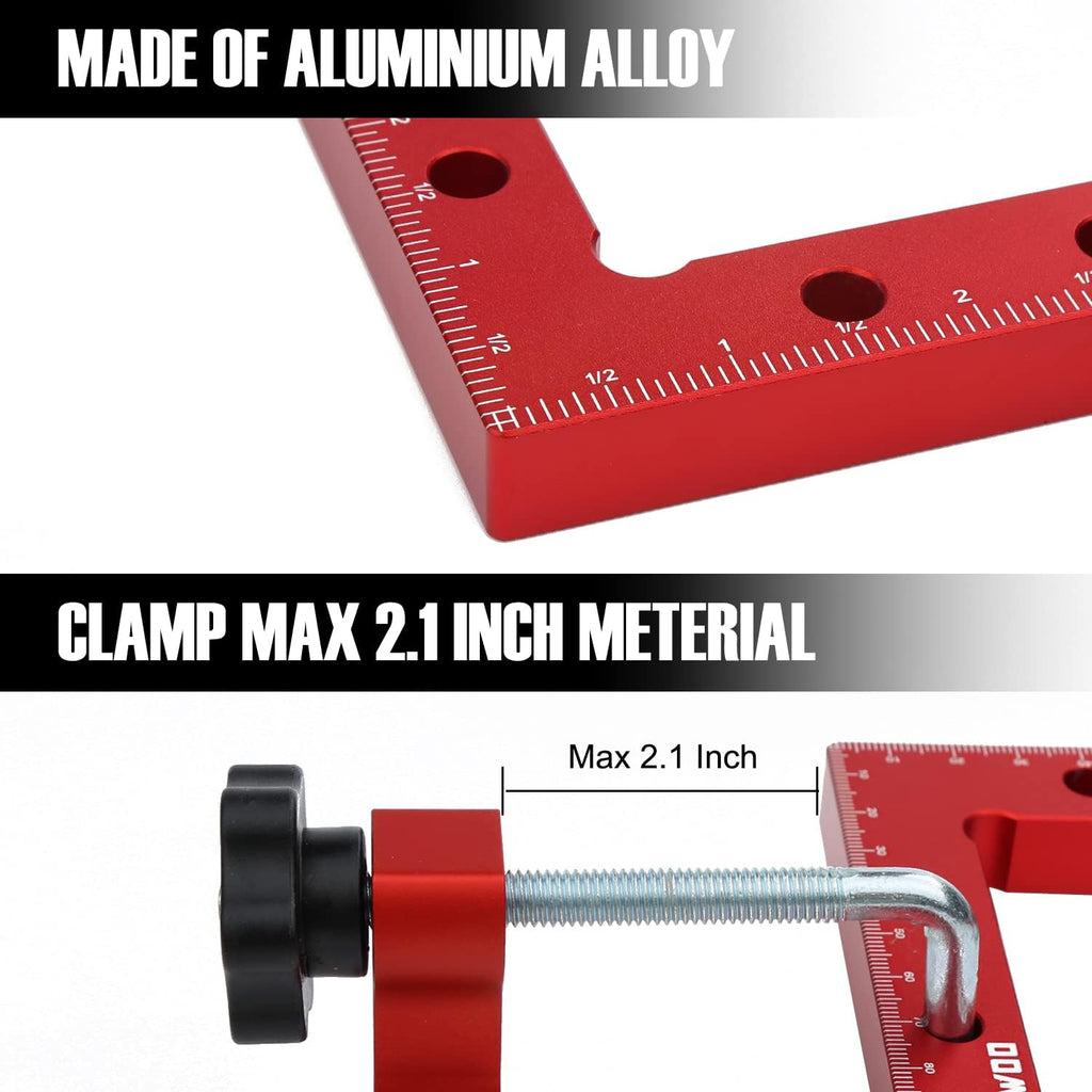 90 Degree Positioning Squares 4 Set 5.5inch Aluminum Alloy Corner Clamp J372