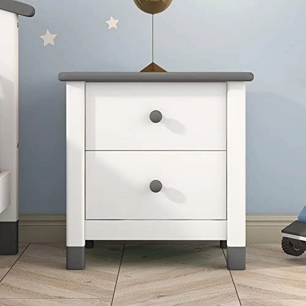Pink Velvet 2 Drawer Nightstand K766