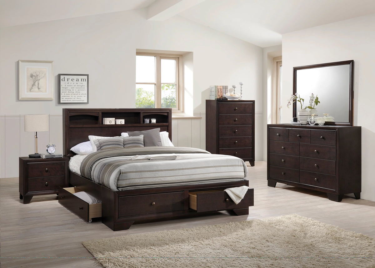 Queen Size 4pc Bedroom Furniture Set Y5859
