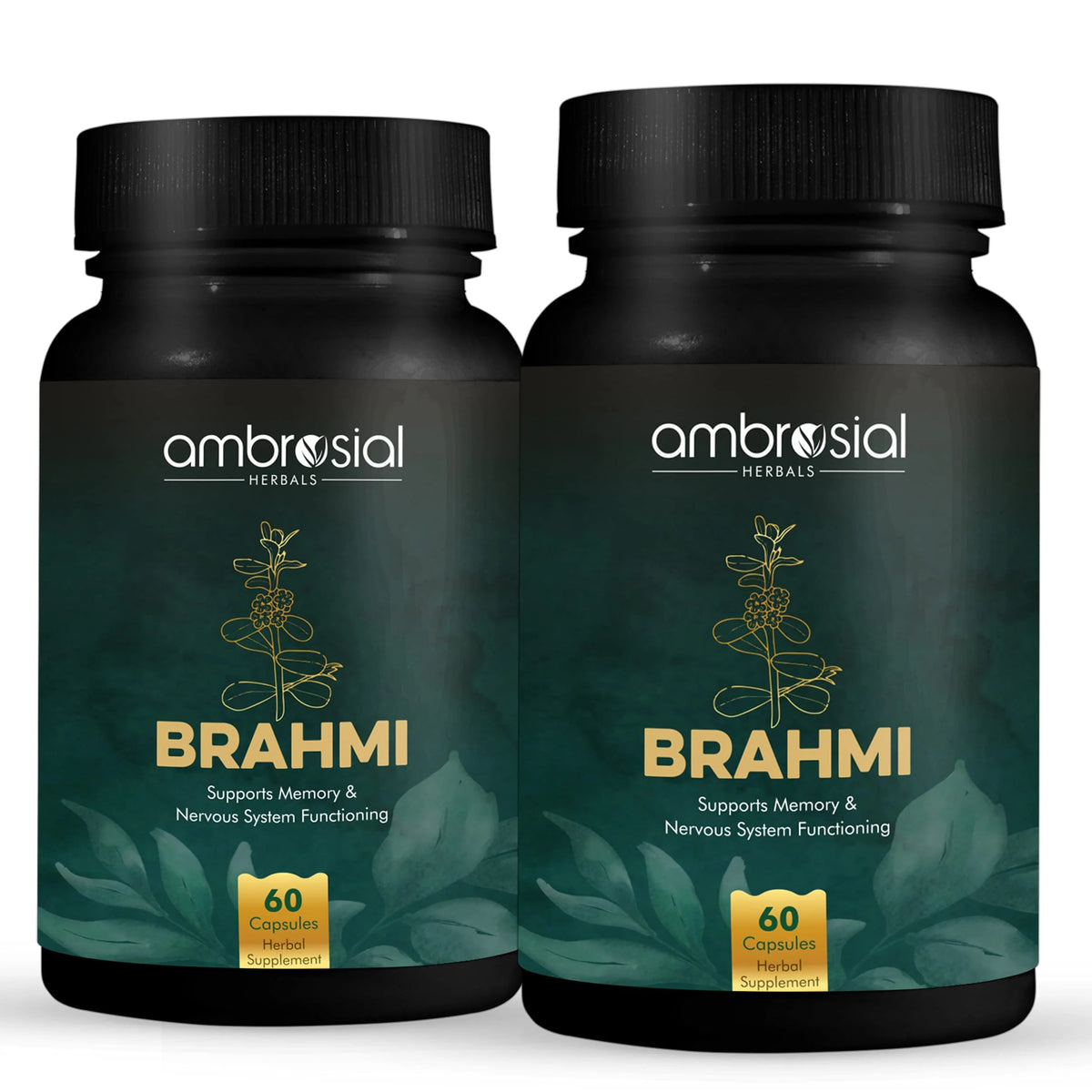 Brahmi 500 mg Bacopa Monnieri Capsules Pack of 2 F214