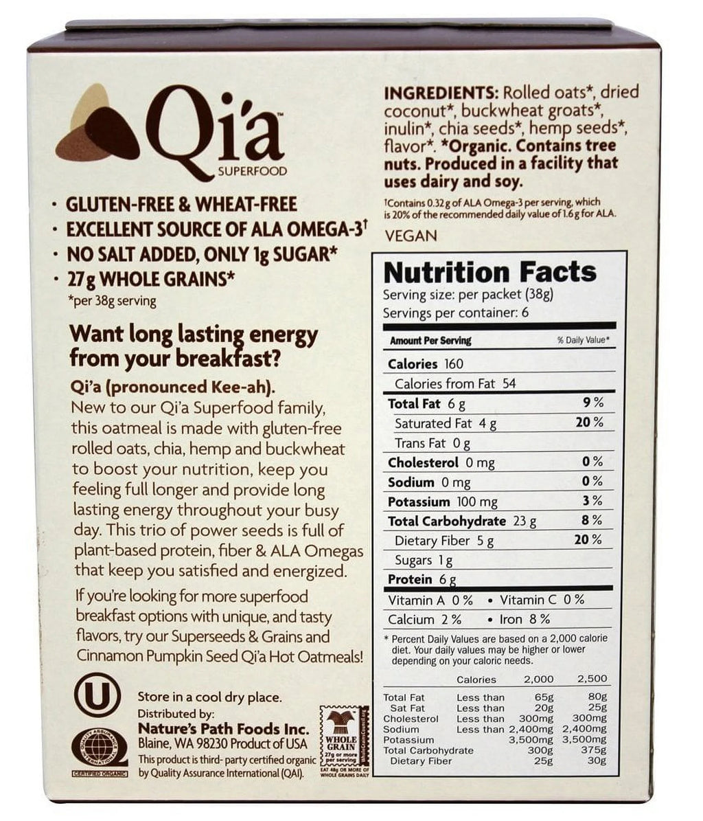 Oatmeal Coconut, 8 Ounce (Pack of 6) Z1436