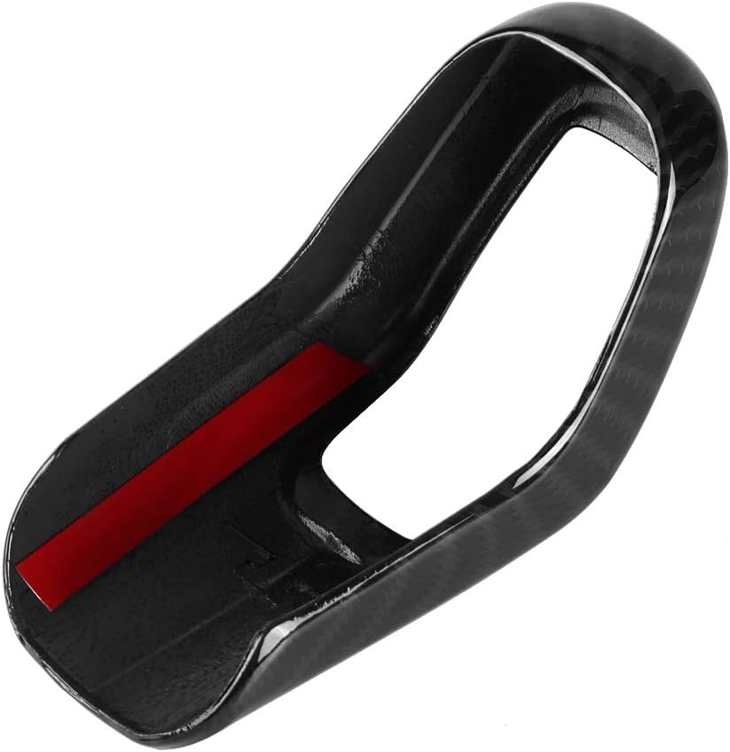 Carbon Fiber Car Gear Shift Knob Cover Trim Pack of 2 H465