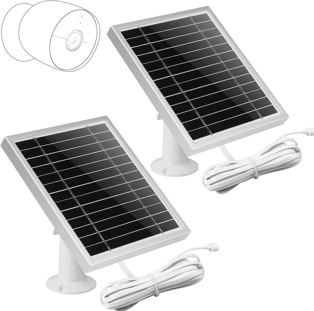 2 Pack Solar Panel for Camera N861