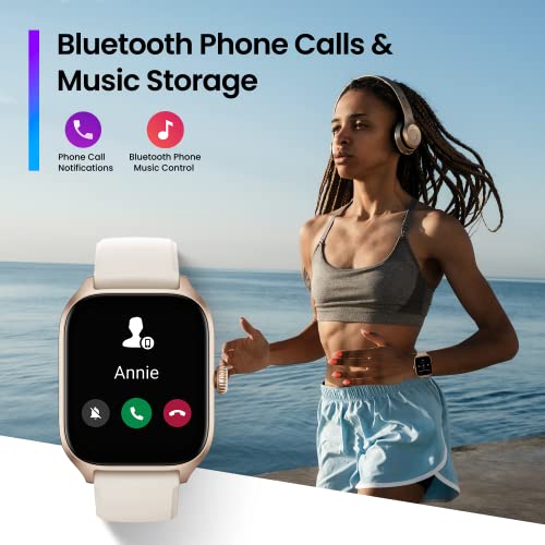Black 43mm Smart Watch with GPS W6735