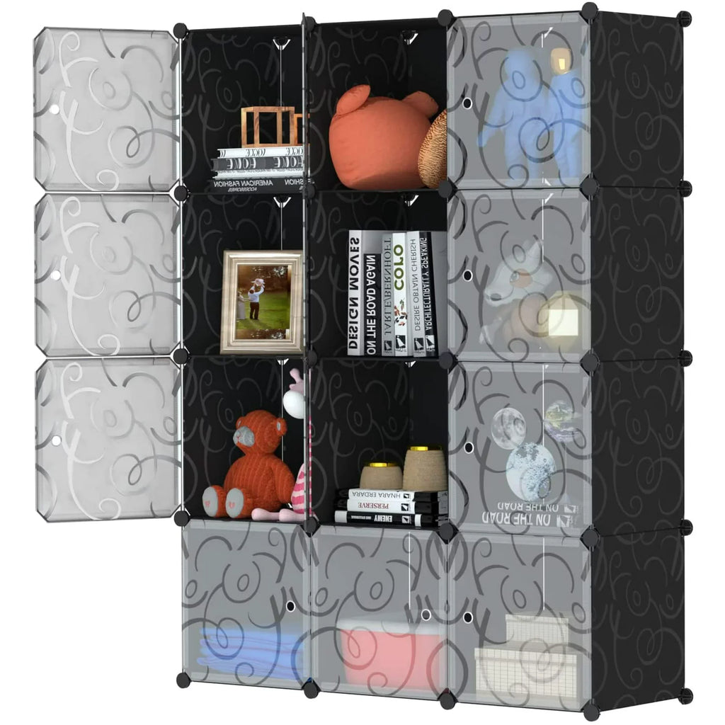 14'' x 14'' 12 Cube Storage Organizer with Doors G71365