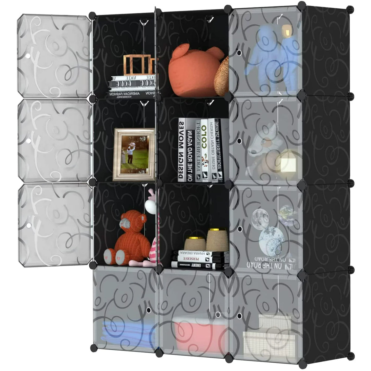 14'' x 14'' 12 Cube Storage Organizer with Doors G71365