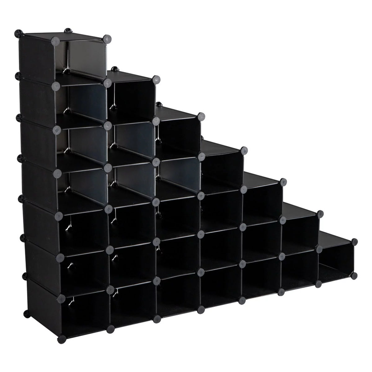 7-Tier 28-Pair Plastic Shoe Rack Z48397