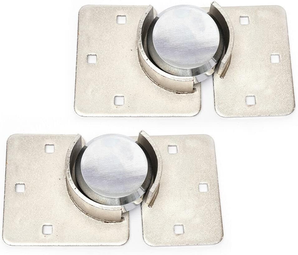 2pcs Steel Van Door Lock & Hasp Set with 2 Locks and 4 Keys U458807