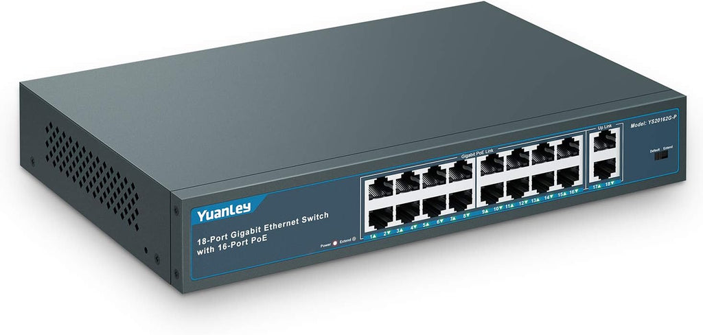 24 Port PoE+ Gigabit Switch, 400W, 2 SFP Ports, Rackmount R579