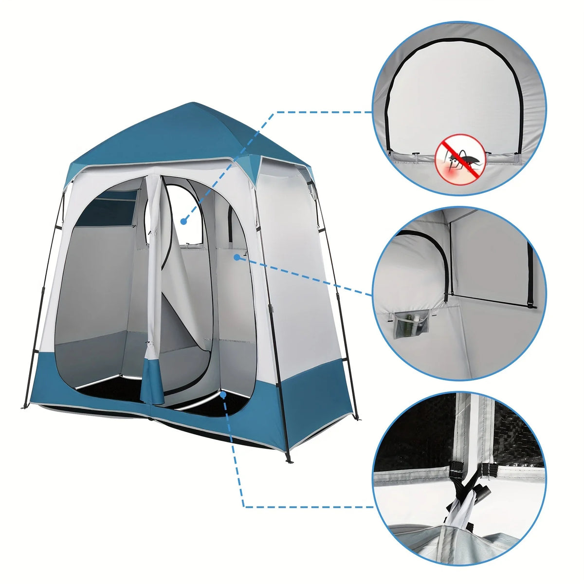 Oxford Cloth Double Dressing Tent Z46997