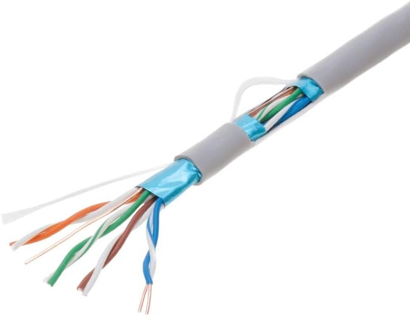 1000ft Cat5e Gray Solid 24AWG UTP Bulk Network Cable Z742925