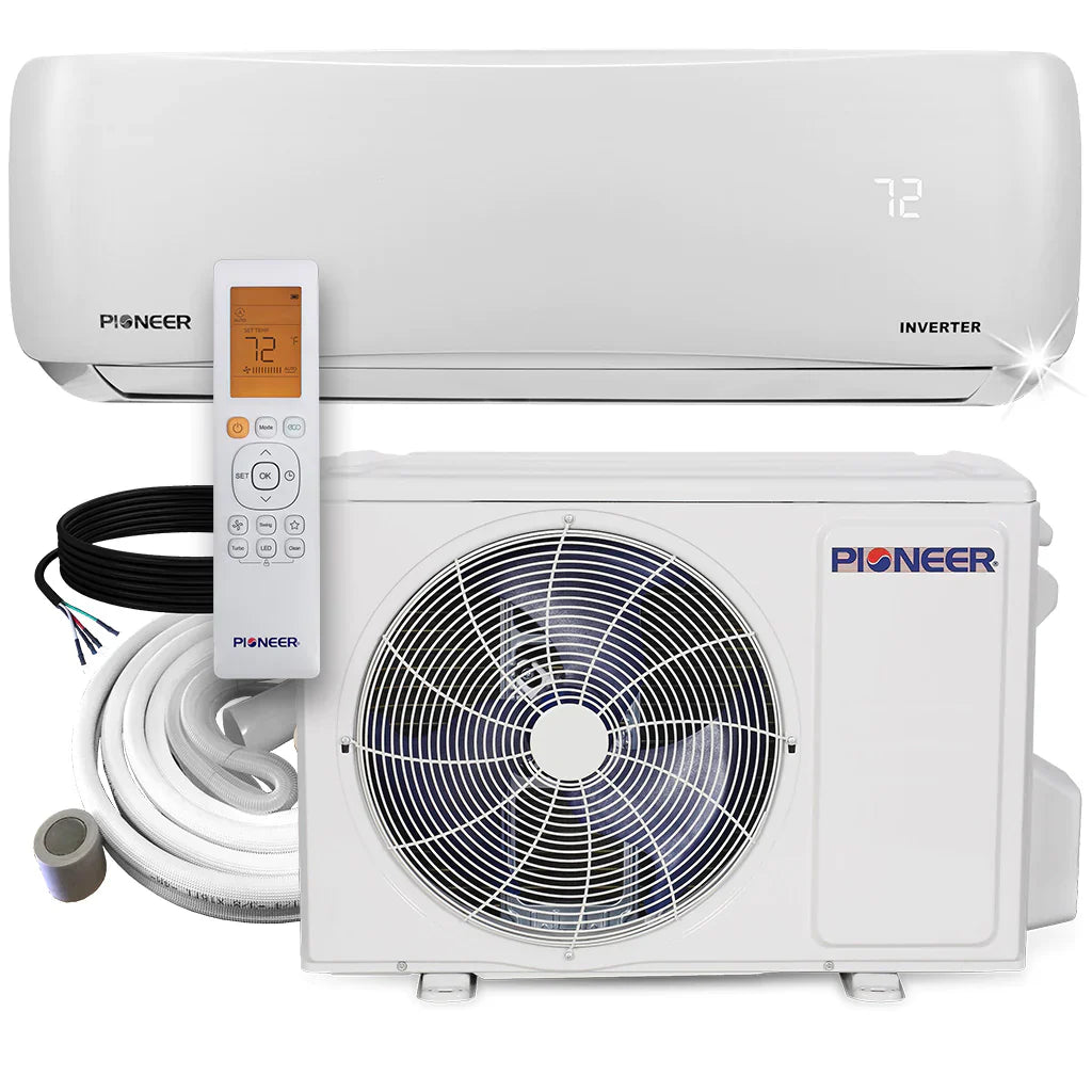 9,000 BTU 21.5 SEER 115V Ductless Mini-Split Inverter Air Conditioner Heat Pump System T904665
