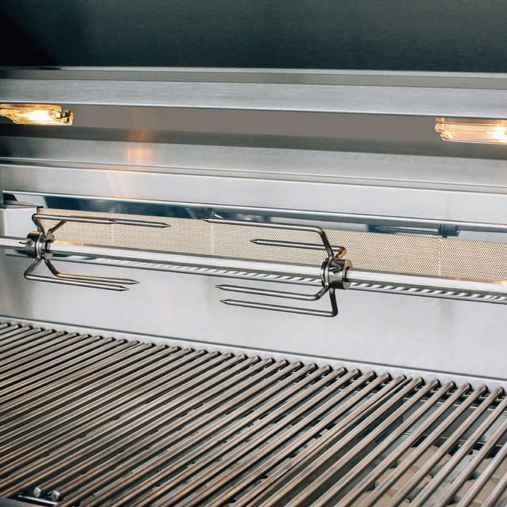 30-Inch 2-Burner Built-In Natural Gas Grill With Stainless Steel Burners & Rotisserie D370958