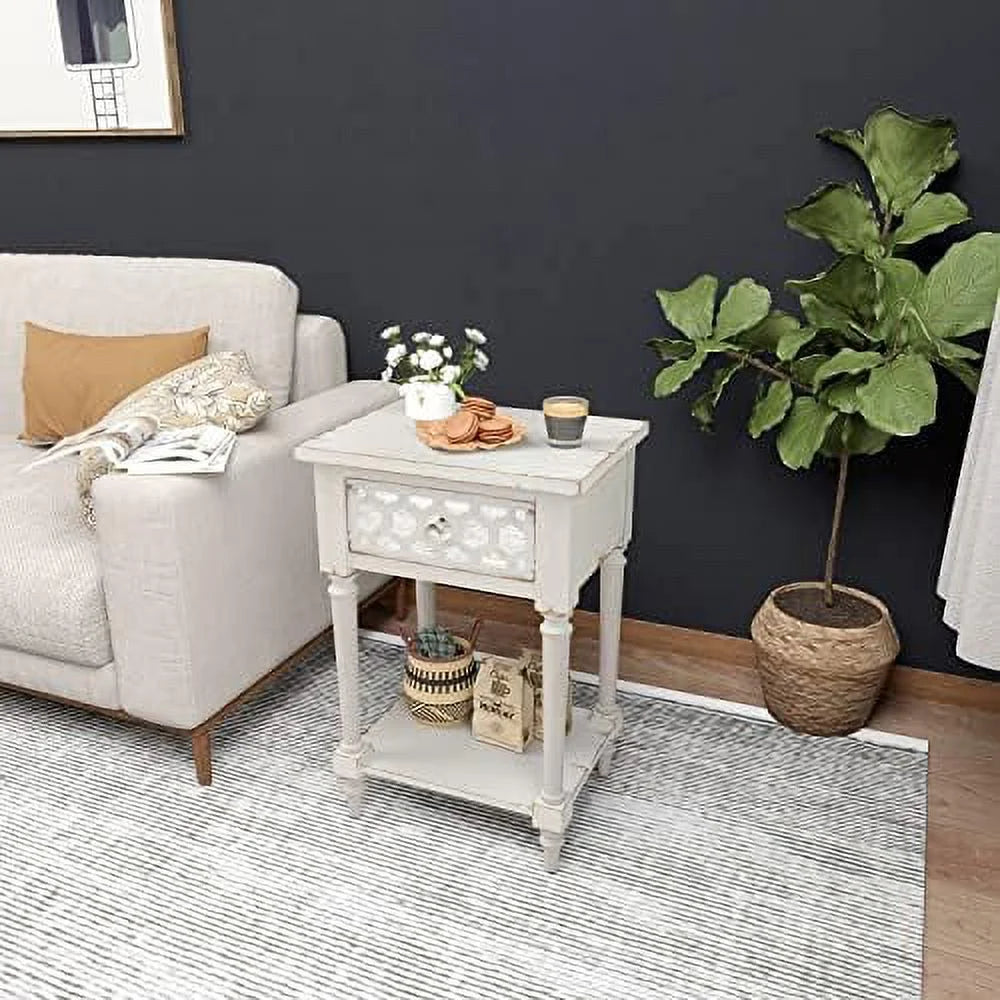 3 Drawer Wood Grain End Table D395576