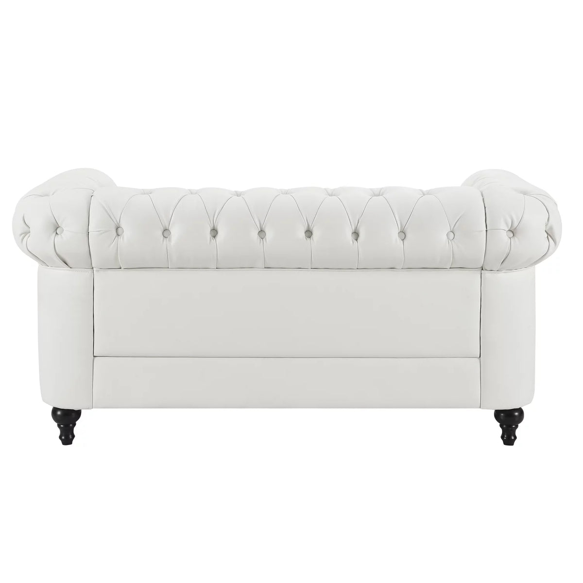 White Tufted Sofa L6110