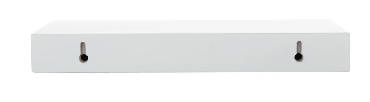 White 12inch Engineered Wood Floating Wall Shelf Q26982
