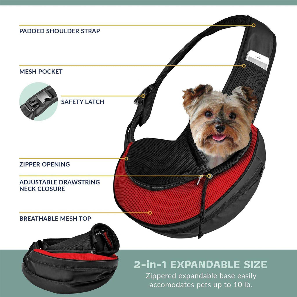 Expandable Pet Carrier Sling Bag A498
