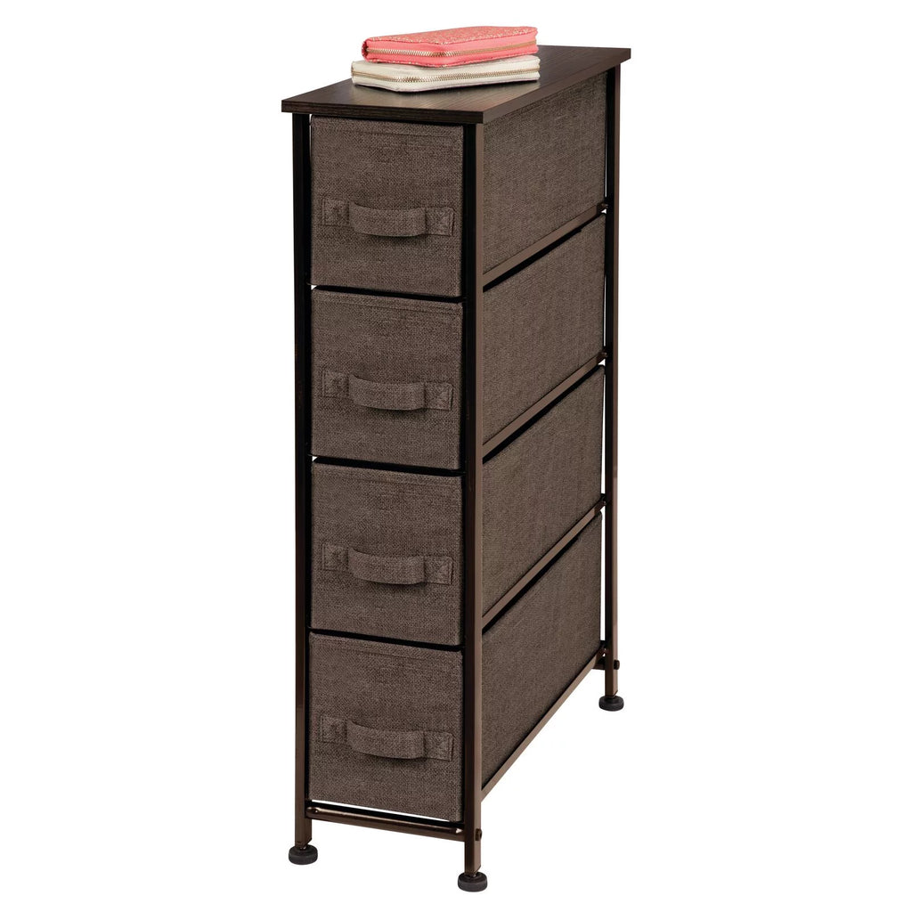 Narrow 4 Fabric Drawers Dresser T324121