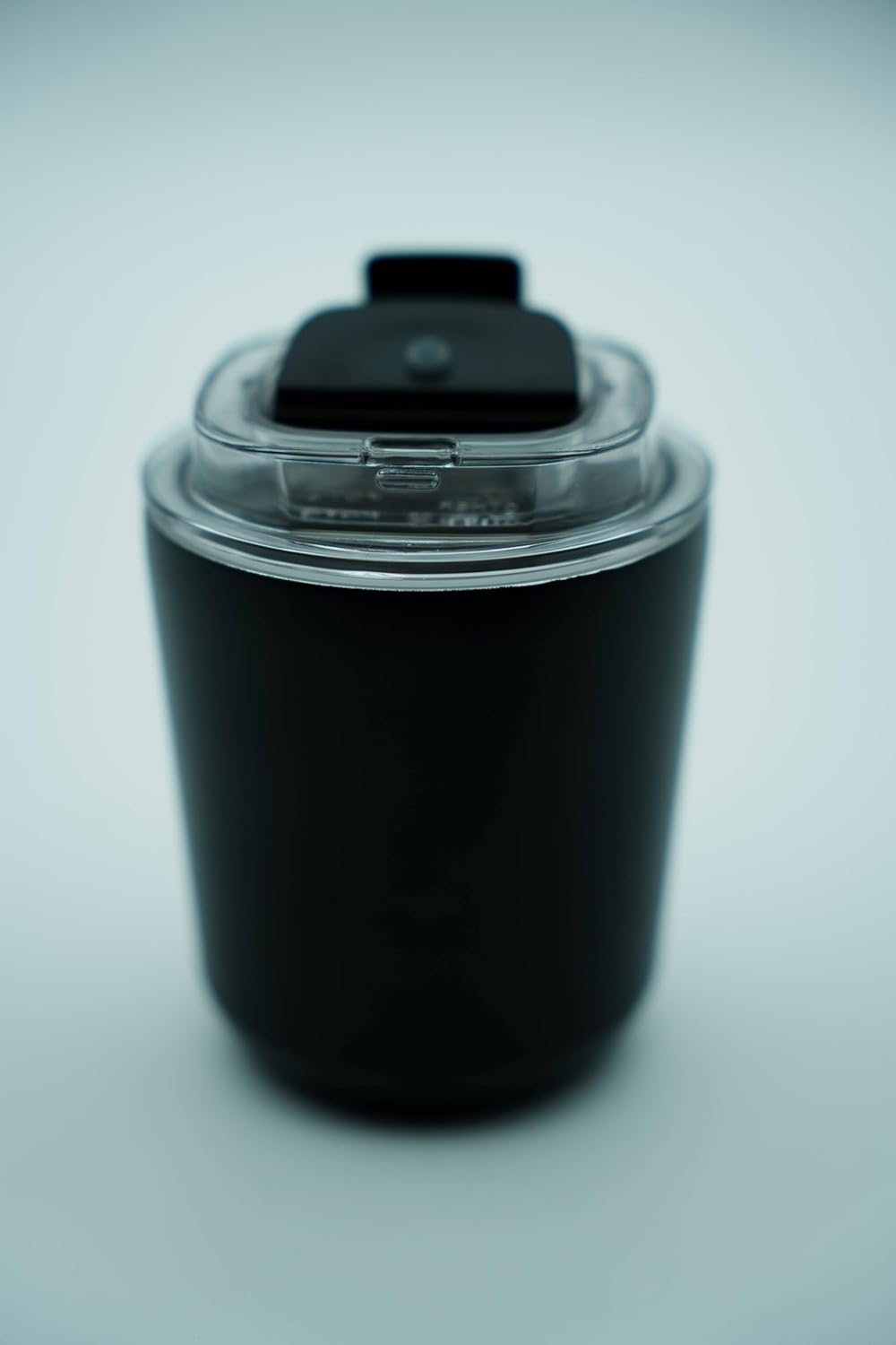 8.8oz stackable stainless steel vacuum insulated espresso cup with lid black W9329