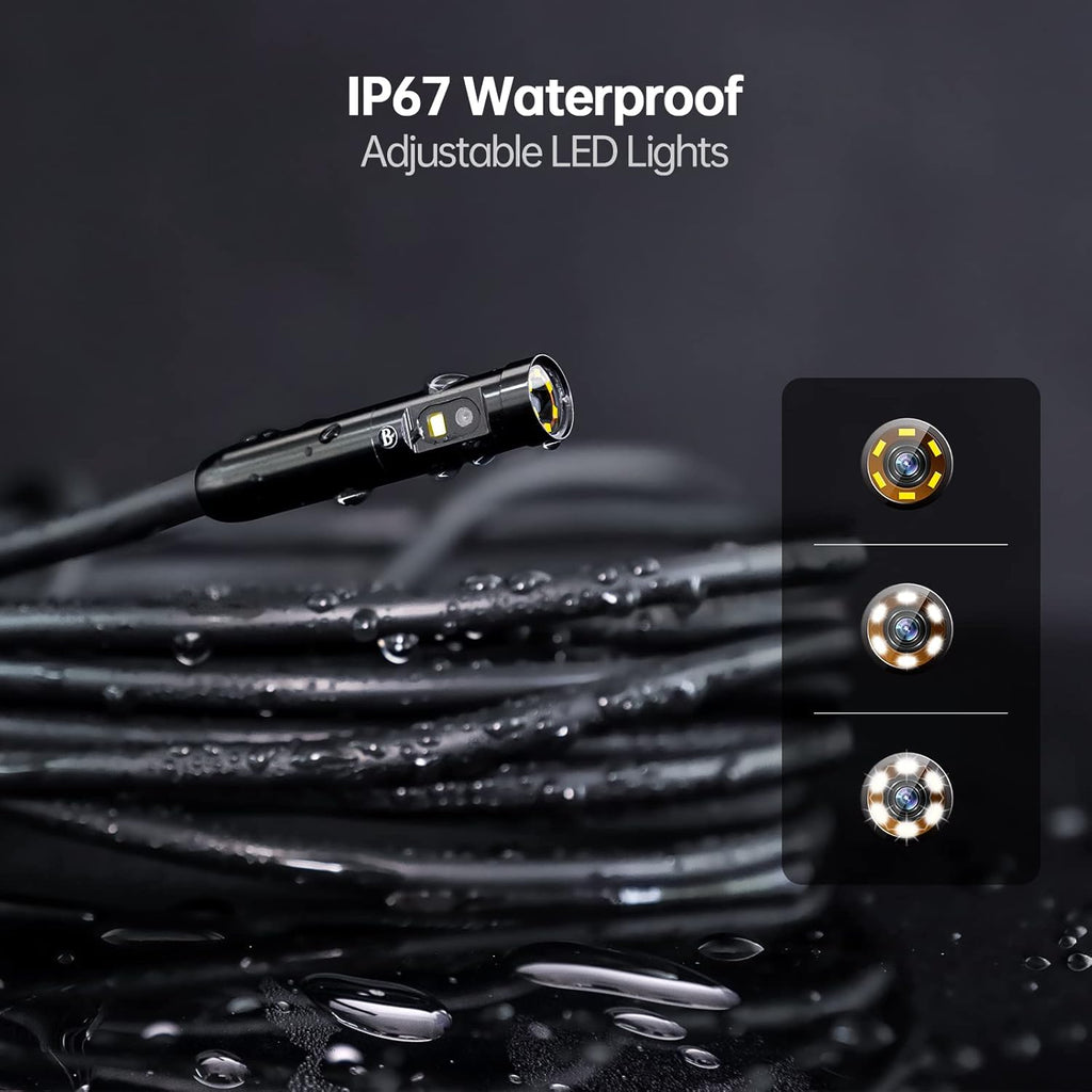 1080P Waterproof Borescope Inspection Camera with 5 Inch Screen Y60467