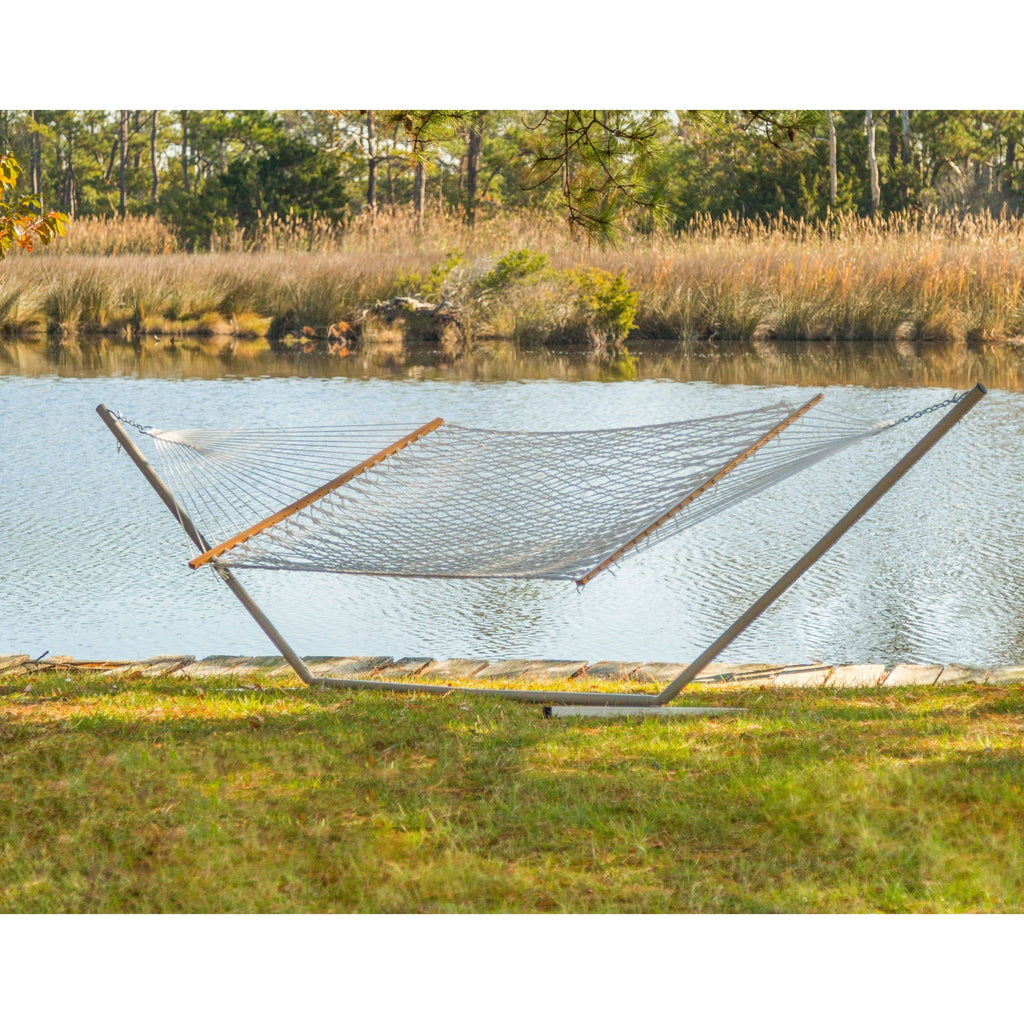 Large Cotton Rope Hammock with Stand Z651