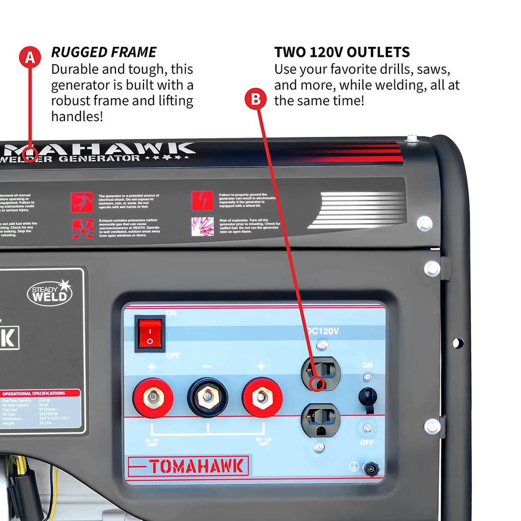 120 Amp Welder with 2,200W Generator R373355