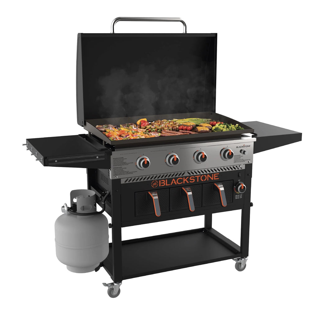 4-Burner Propane Griddle with Air Fryer and Hood T262048
