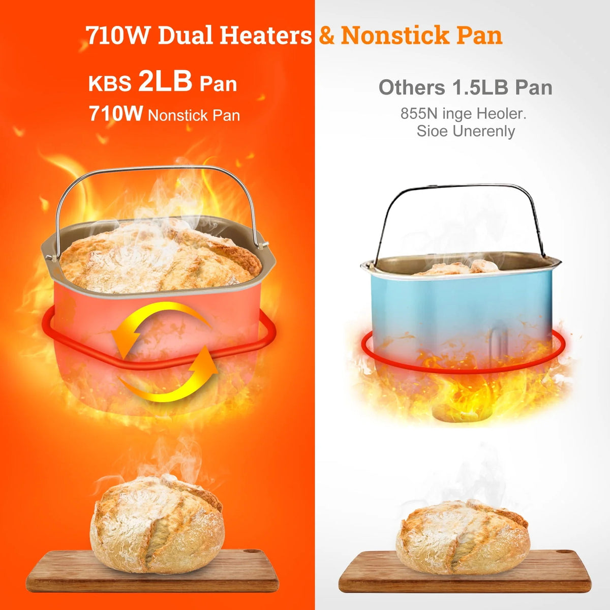 2LB Automatic Stainless Steel Bread Maker I739106