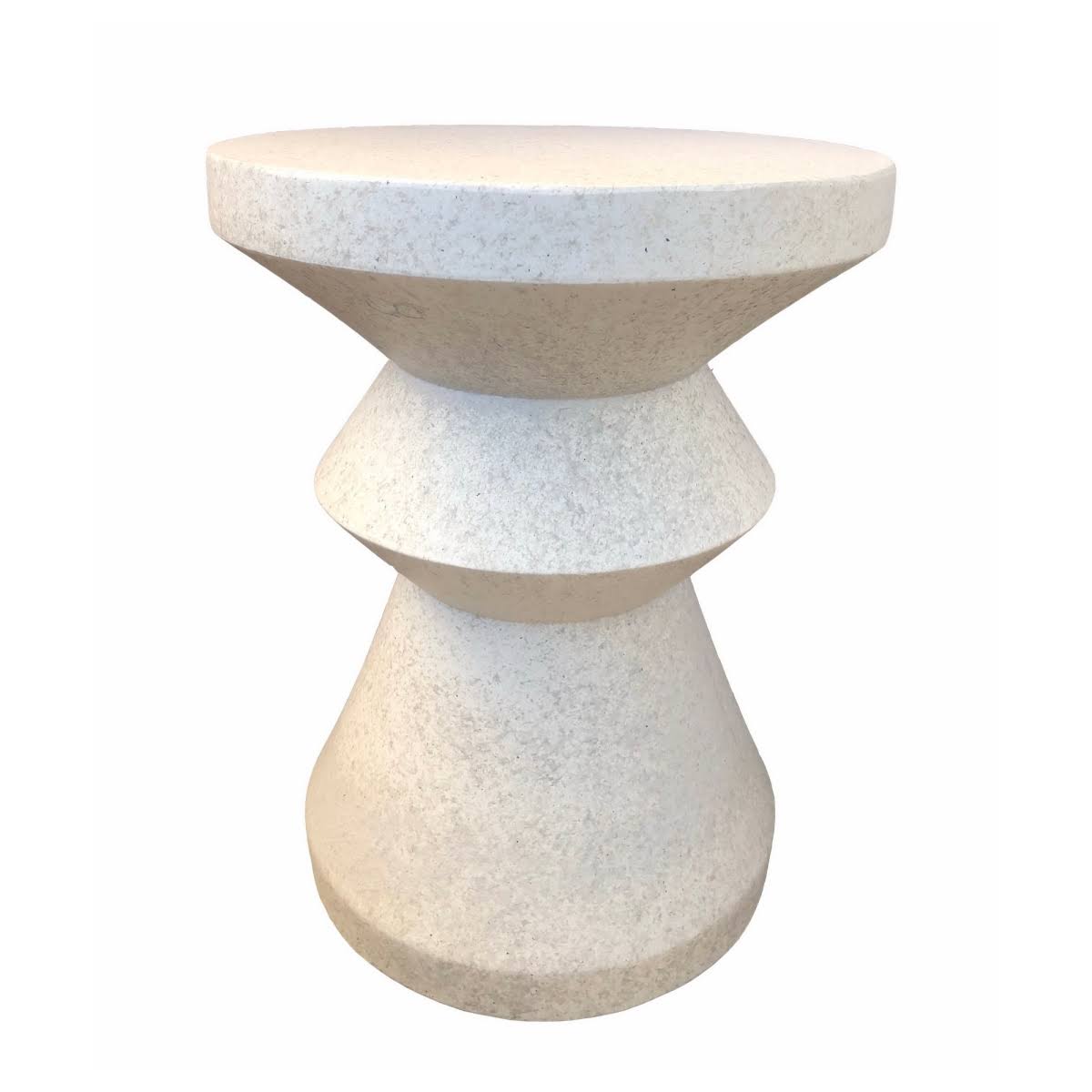 White Resin End Table K879455