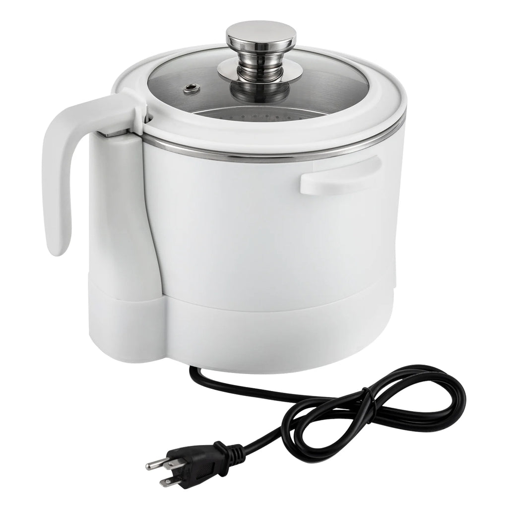 3L Stainless Steel Electric Hot Pot with Measuring Cup (White) J1808