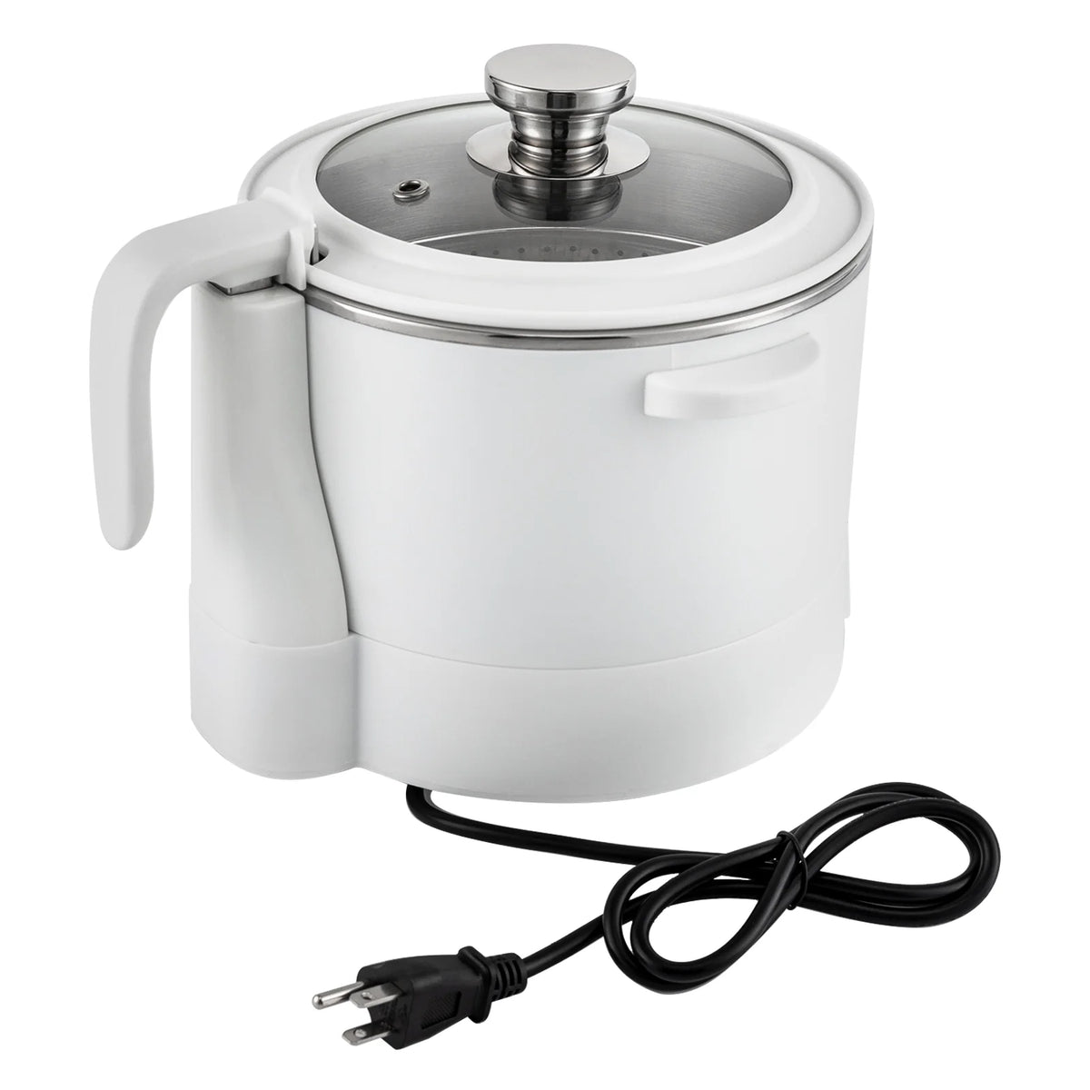 3L Stainless Steel Electric Hot Pot with Measuring Cup (White) J1808