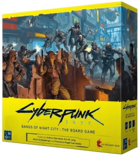 Cyberpunk 2077: Gangs of Night City Board Game, Ages 14+, 1-4 Players, 90-120 Min T796