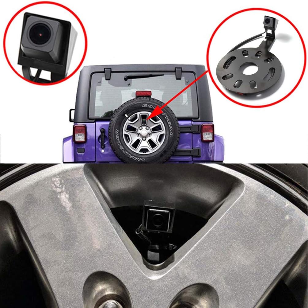 Backup Rear View Spare Tire Mount Camera with 4.3 Mirror LCD Monitor S453252