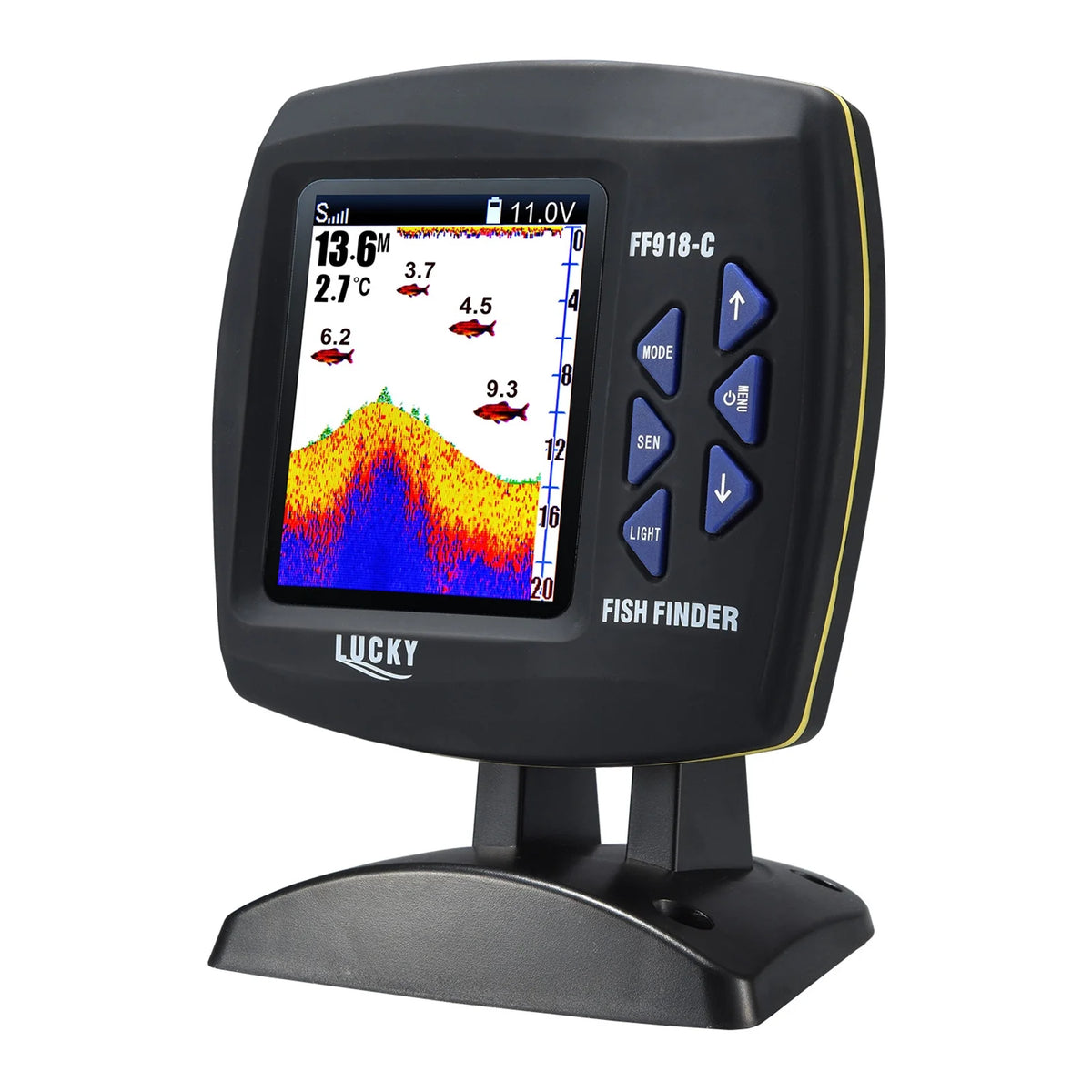 Color LCD Screen Fish Finder 590ft Water Depth I24952