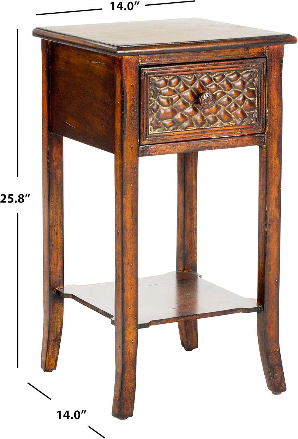 Dark Brown End Table V68916