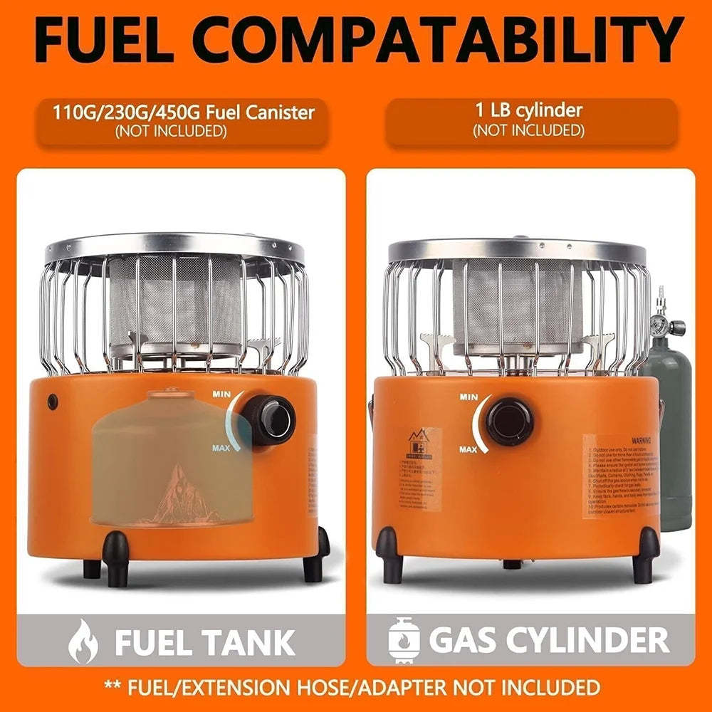 Portable Propane Heater & Stove with Fireproof Gloves M2481