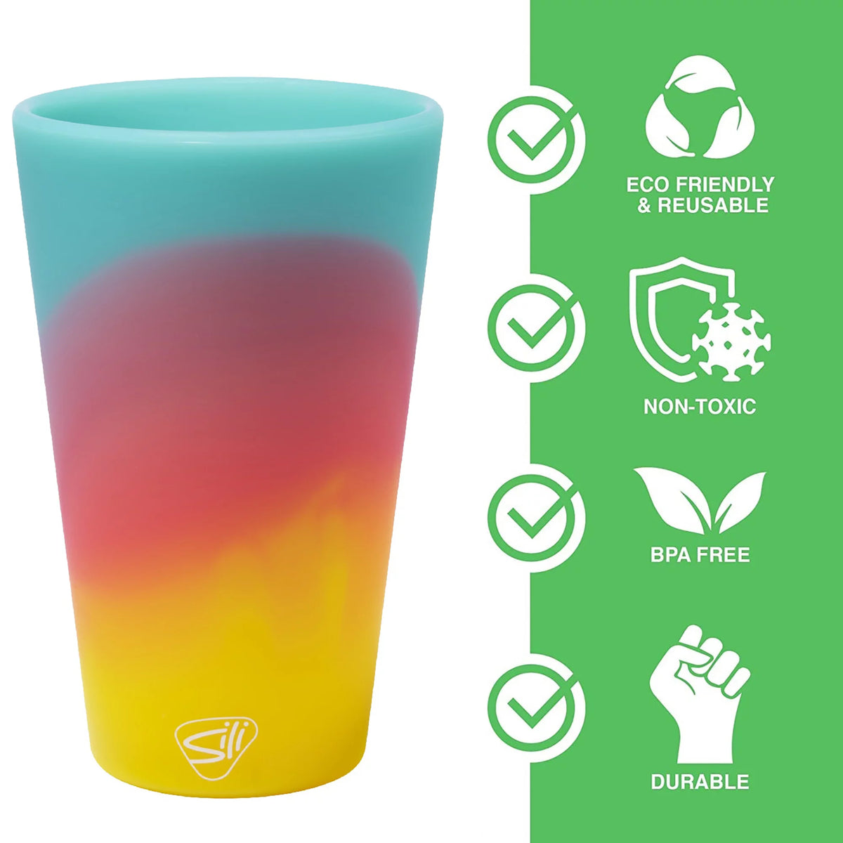 2 Pack 16oz Unbreakable Silicone Cups G158262