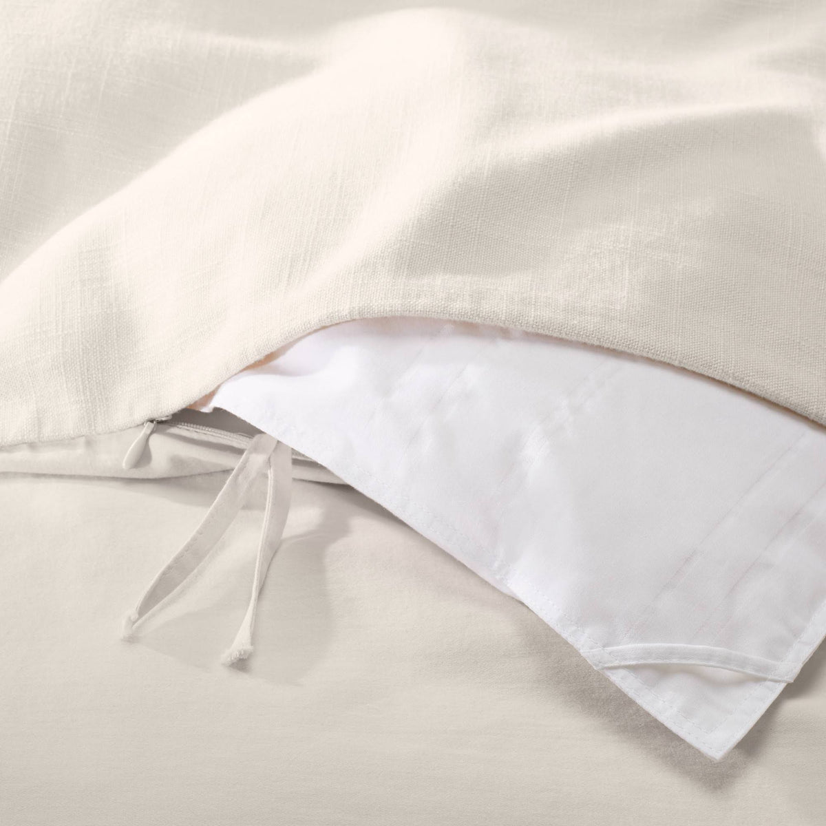Natural Linen Blend Duvet Cover & Sham Set E241785