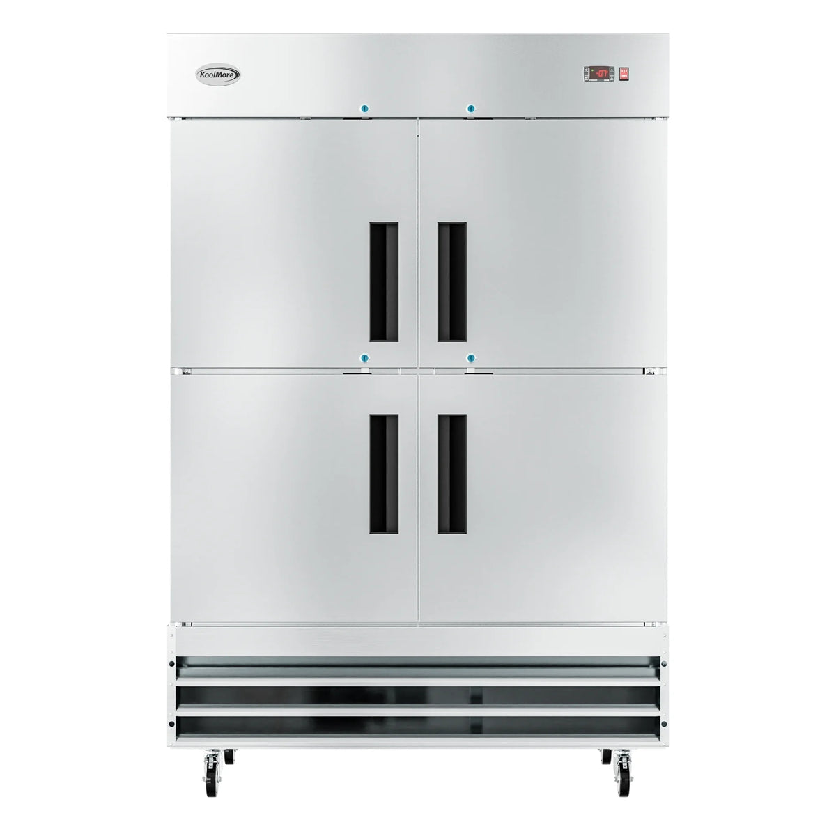 54 in. Commercial Stainless Steel Solid Half Door Reach-In Freezer, 47 cu. ft. P9197