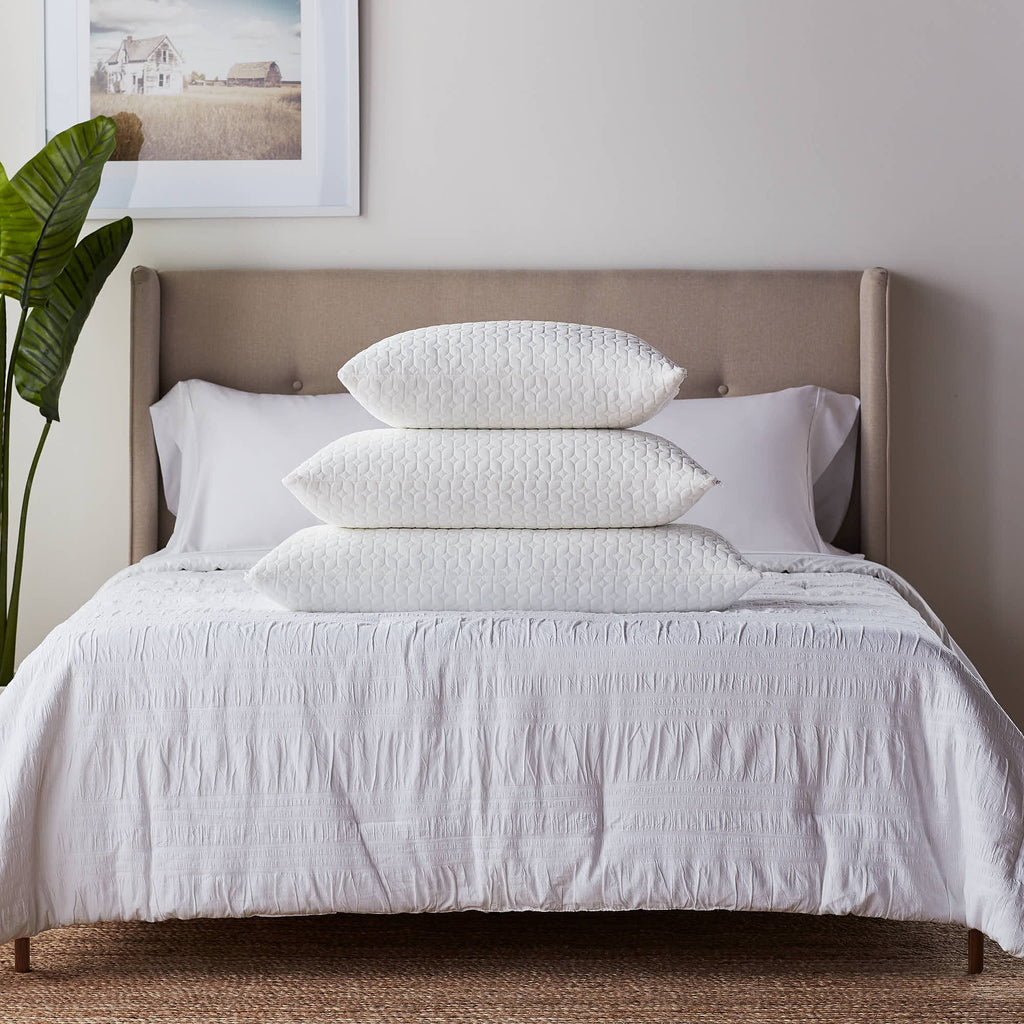 King 2 Pack Shredded Foam Bed Pillow J1149