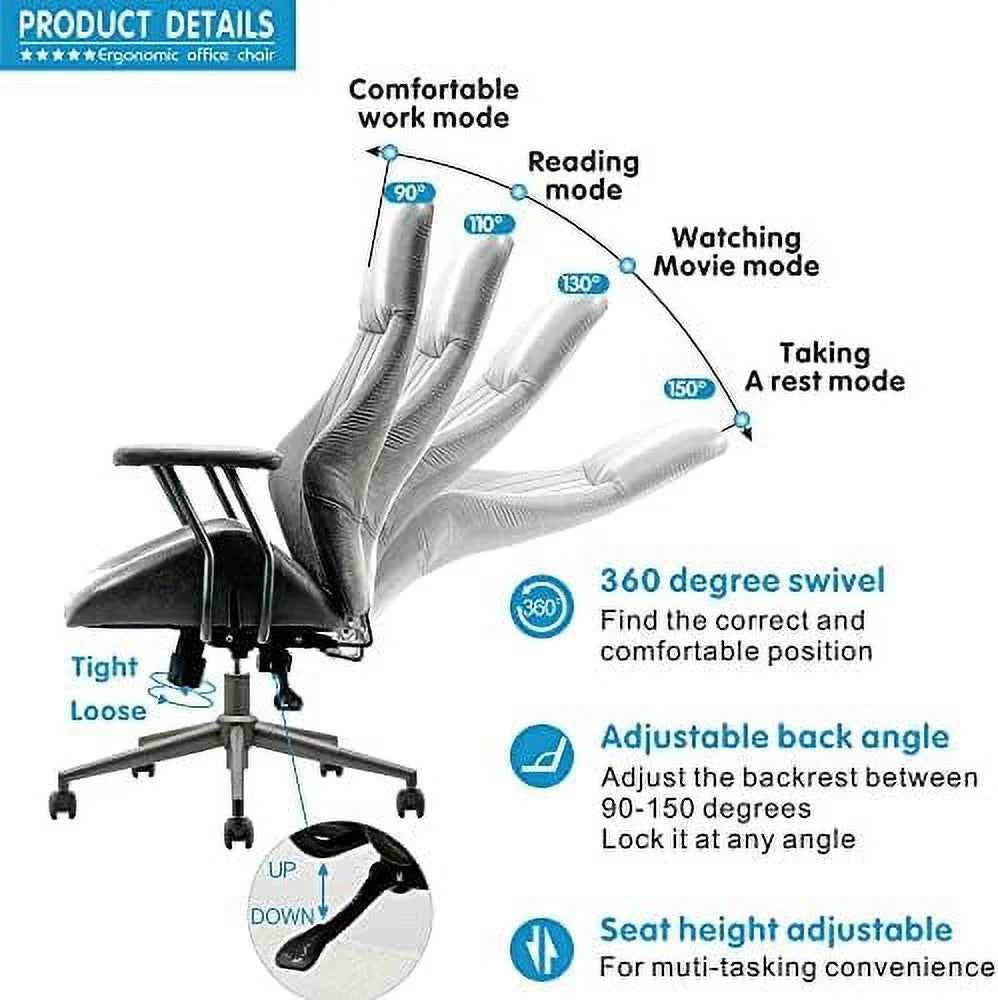Light Brown Ergonomic Office Chair with Lumbar Support E599171