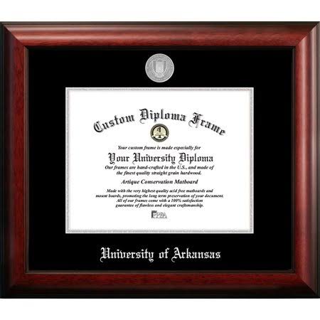 17 x 14 in. Silver Embossed Diploma Frame M897