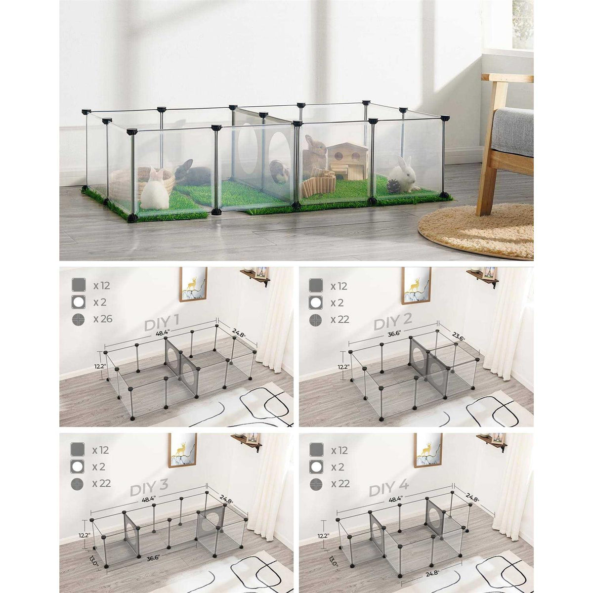 Pet Playpen Small Animal Indoor Exercise Fence T74921