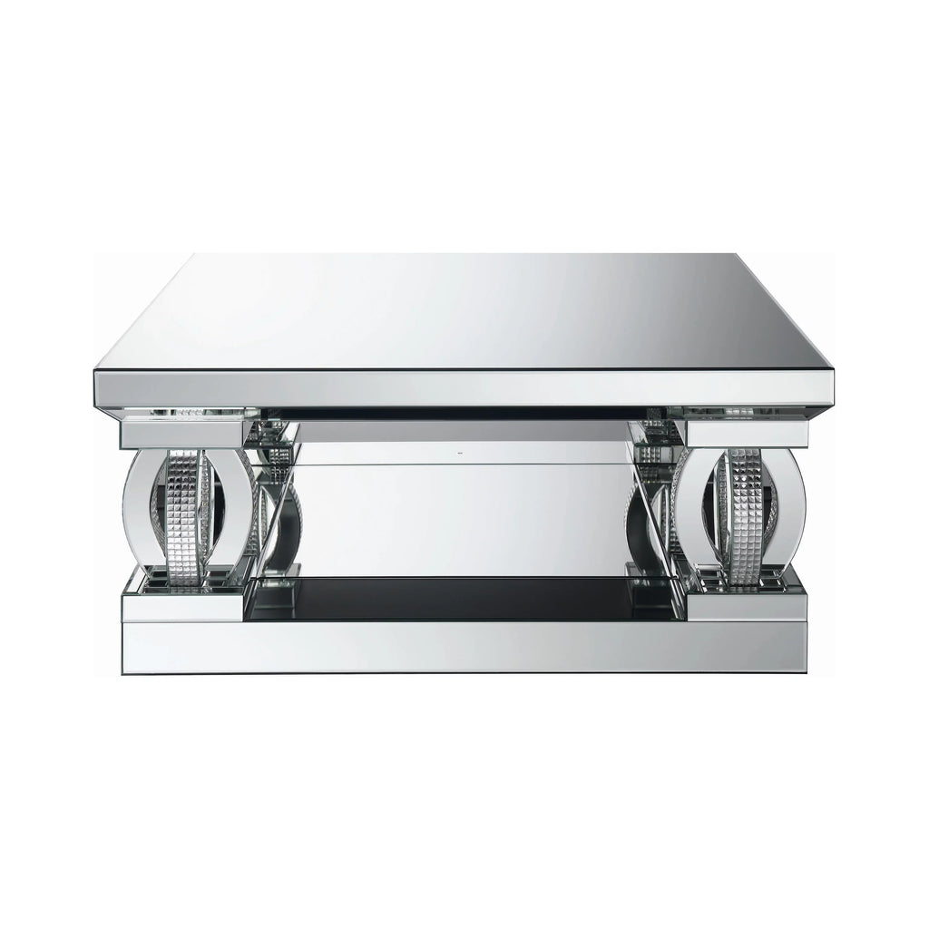 Square Coffee Table with Lower Shelf P471
